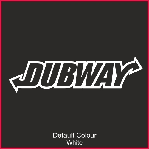 Dubway decals vinyl - dubway, x2,