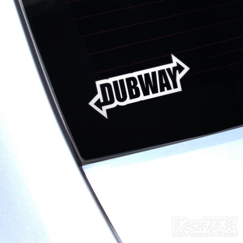 Dubway decal sticker for car - dubway,