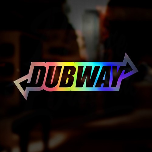 Dubway holographic sticker - 2x,