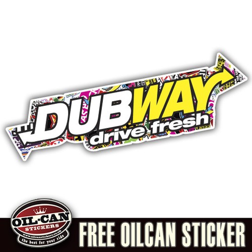 Dubway stickerbombed sticker - dubway,