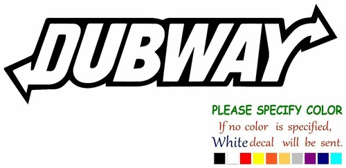 Dubway vinyl decal sticker - dubway,